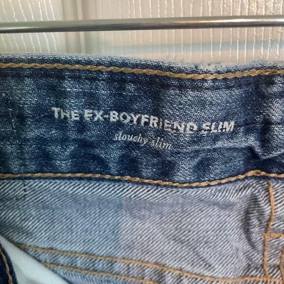 AG-ED Denim Jeans (Adriano Goldschmied) Ex-Boyfriend Slim Slouchy Patchwork 24" - Picture 6 of 9